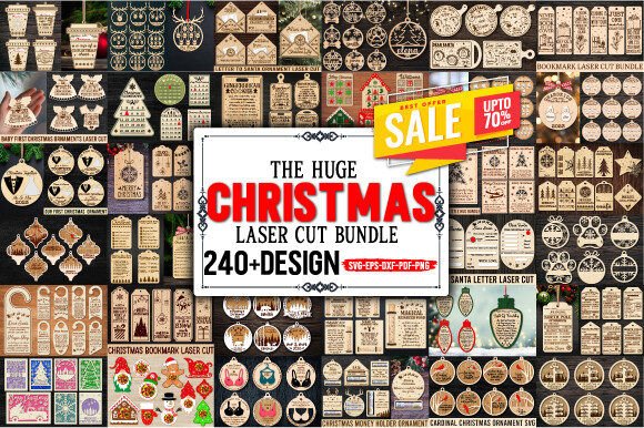 Download Huge Christmas Laser Cut Bundle - Laser Collection