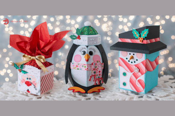 Download Happy Holiday Gift Boxes SVG Bundle - Svg bundle Collection