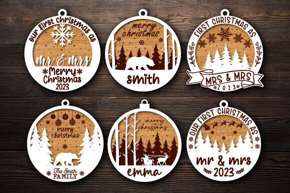 Download Christmas Ornaments Laser Cut Bundle - Laser Collection