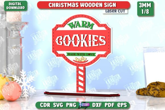 Download Christmas Wooden Sign Laser Cut | CNC - Laser Collection