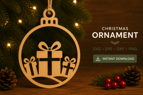 Download Christmas Ornament Laser Cut SVG - Laser Collection