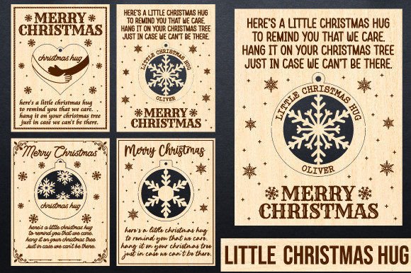 Download Little Hug Christmas Laser Cut Bundle - Laser Collection