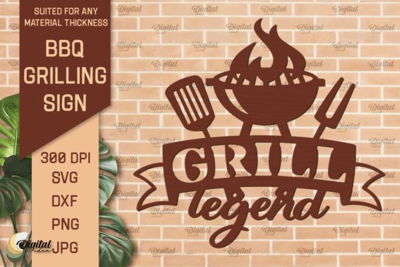 Download BBQ Grilling Sign SVG Laser Cut Files - Laser Collection