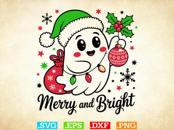 Download Merry and Bright Svg, Spooky Christmas - Merry and bright Collection
