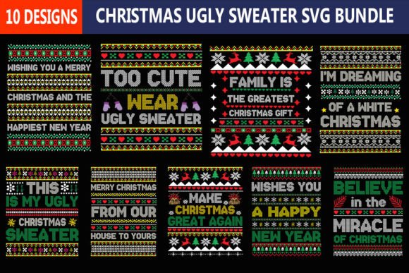 Download Christmas Ugly Sweater Svg Bundle - Svg bundle Collection