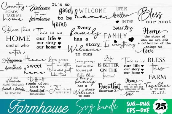 Download Farmhouse SVG Bundle, Farmhouse Sign SVG - Svg bundle Collection