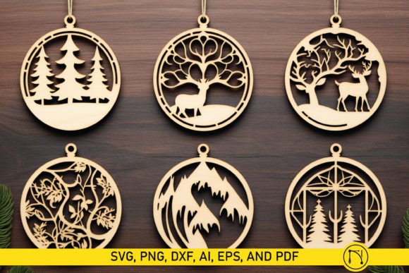 Download Laser Cut Christmas Ornament SVG Bundle - Svg bundle Collection