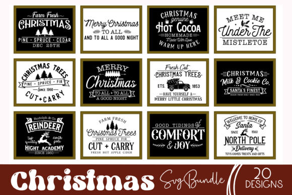 Download Christmas Sign Svg Bundle, Winter Svg - Svg bundle Collection