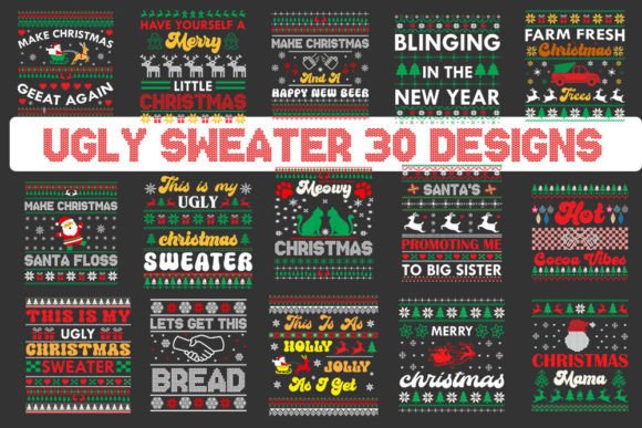 Download Retro Christmas Ugly Sweater Svg Bundle. - Svg bundle Collection