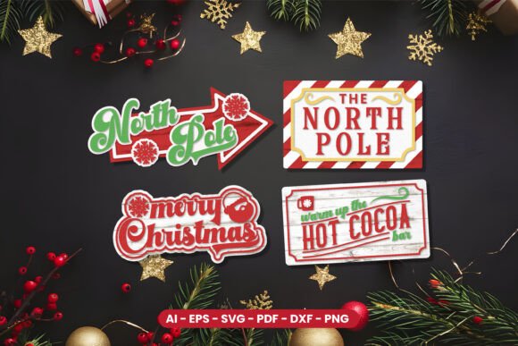 Download Christmas Sign Lasercut Bundle - Laser Collection