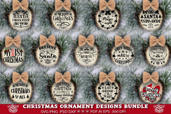 Download Christmas Ornament SVG Bundle. - Svg bundle Collection