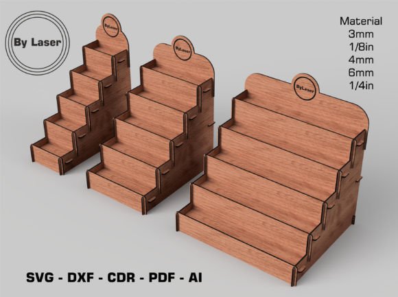 Download 5 Layer Display Stand for Laser Cut File - Laser Collection