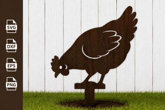 Download Chicken Garden Stake Laser Cut Files - Laser Collection