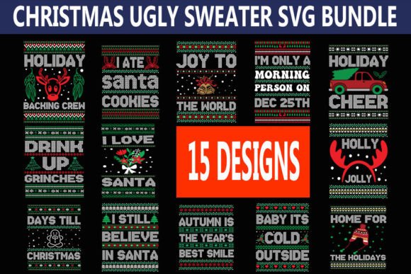 Download Christmas Ugly Sweater Svg Bundle, - Svg bundle Collection