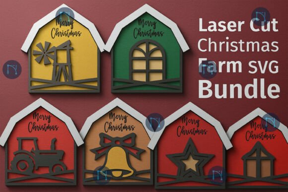 Download Laser Cut Christmas Farm SVG Bundle - Svg bundle Collection