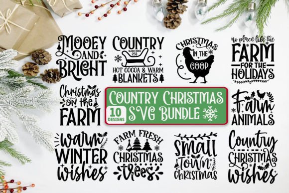 Download Country Christmas SVG Bundle - Svg bundle Collection