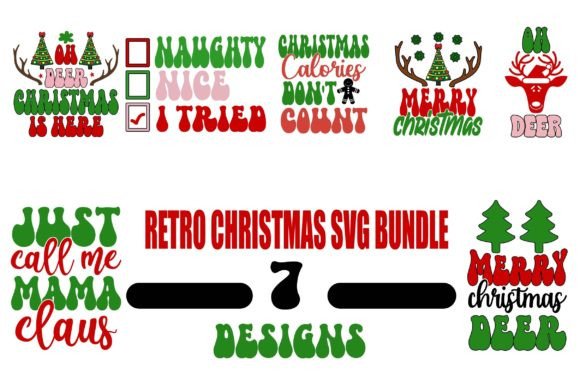Download Retro Christmas SVG Bundle - Svg bundle Collection