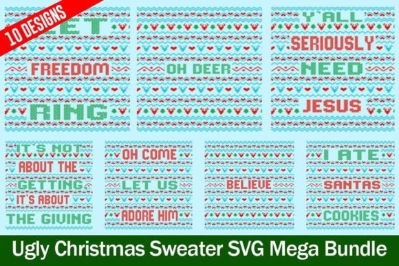 Download Vintage Ugly Sweater SVG Bundle - Svg bundle Collection