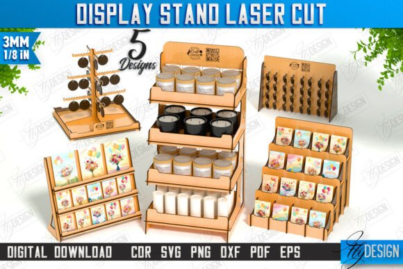 Download Display Stand Laser Cut Bundle | Craft - Laser Collection