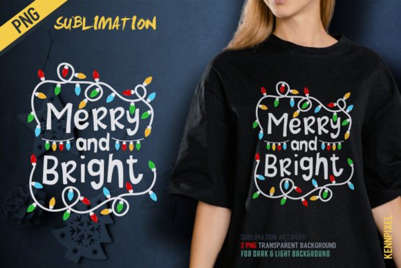 Download Merry and Bright Christmas Light PNG - Merry and bright Collection