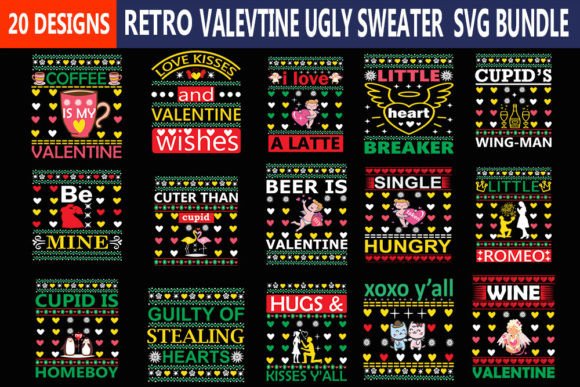 Download Valentine Ugly Sweater Svg Bundle, - Svg bundle Collection
