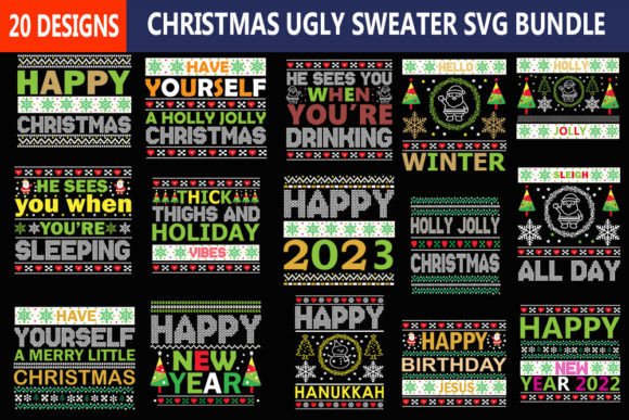 Download Christmas Ugly Sweater Svg Bundle - Svg bundle Collection