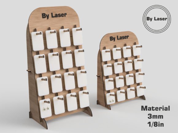 Download Earring Display Stand, Laser Cut Files - Laser Collection