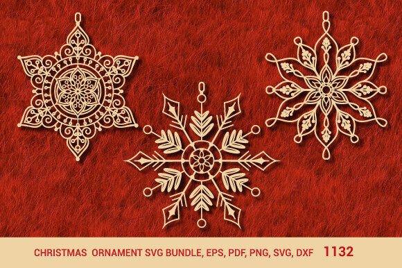 Download Christmas Wooden Ornament SVG Bundle1132 - Svg bundle Collection