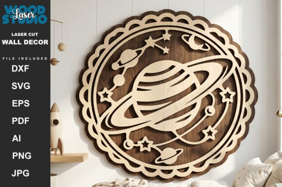 Download Space Adventure Wall Art Laser Cut SVG - Laser Collection
