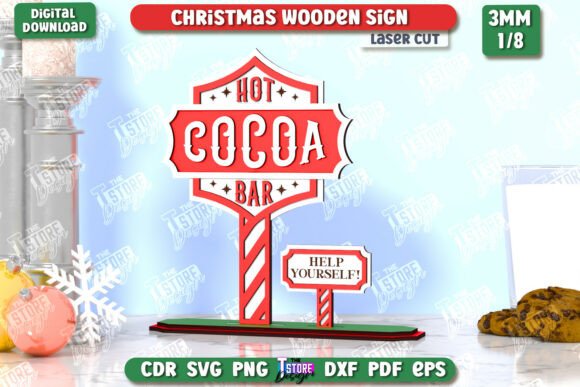 Download Christmas Wooden Sign Laser Cut | CNC - Laser Collection