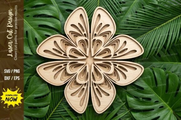 Download Floral Layer Mandala Laser Cut SVG - Laser Collection