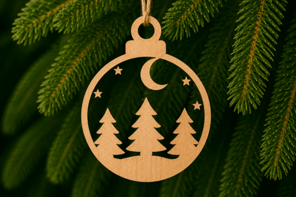 Download Christmas Ornament Laser Cut SVG DXF - Laser Collection